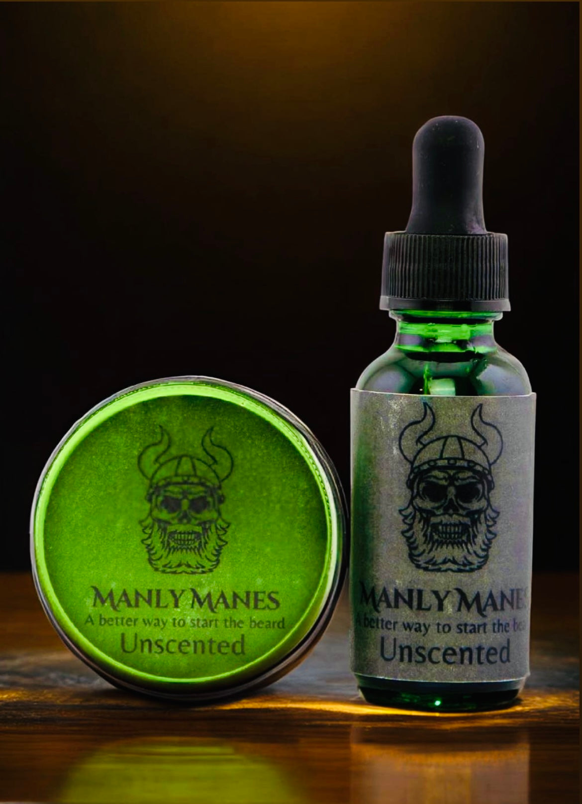 Beard Oil & Balm Set Unscented 1oz