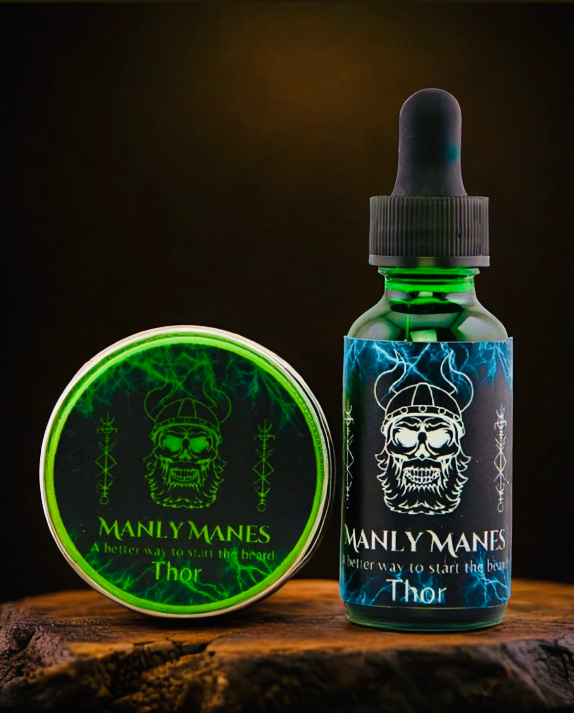 Beard Oil & Balm Set Thor 1oz