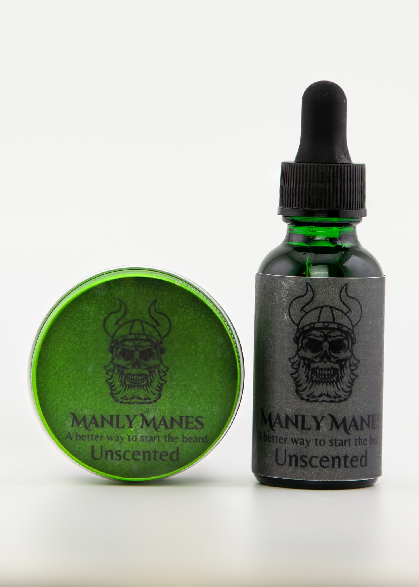 Beard Oil & Balm Set Unscented 1oz